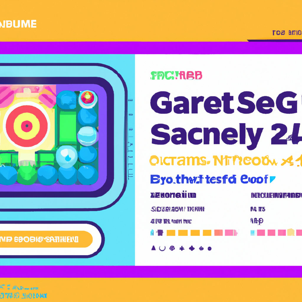 Gallery: retro arcade UI showing badges and score overlays
